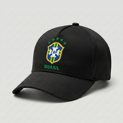Premium Black Brazil National Team Supporter Cap